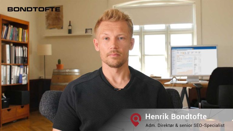 præsentationsvideo på hjemmesiden - Velkomstvideo Henrik Bondtofte