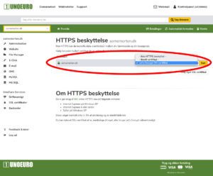Vælg Lets encrypt - - Bedre SEO