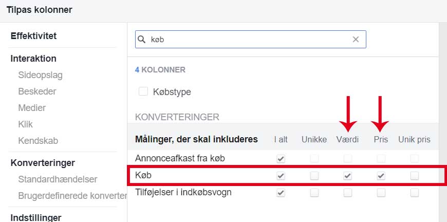 Værdi af køb Facebook annoncering